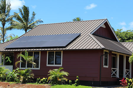 Metal Roof with Solar Panels