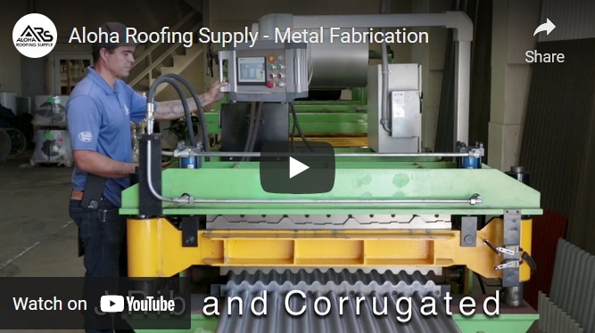Corrugated metal fabrication machine video